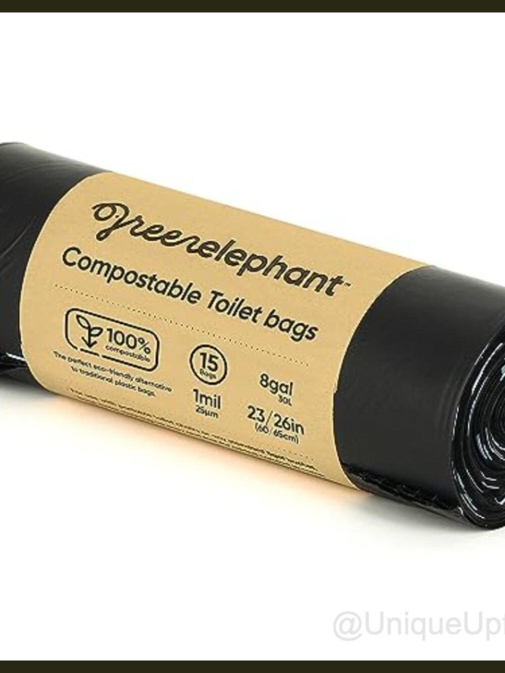 Portable Waste Bags Biodegradable Camping Toilet Liners 8 Gal 15 Count